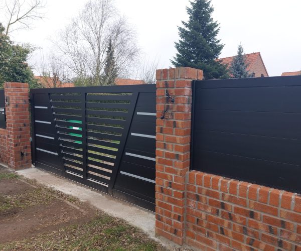 pose portail motorisé aluminium Lille